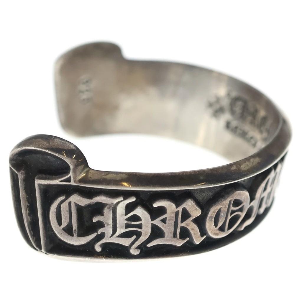 CHROME HEARTS(クロムハーツ) CH SCROLL LABEL スクロールラベルカフ シルバーブレスレット