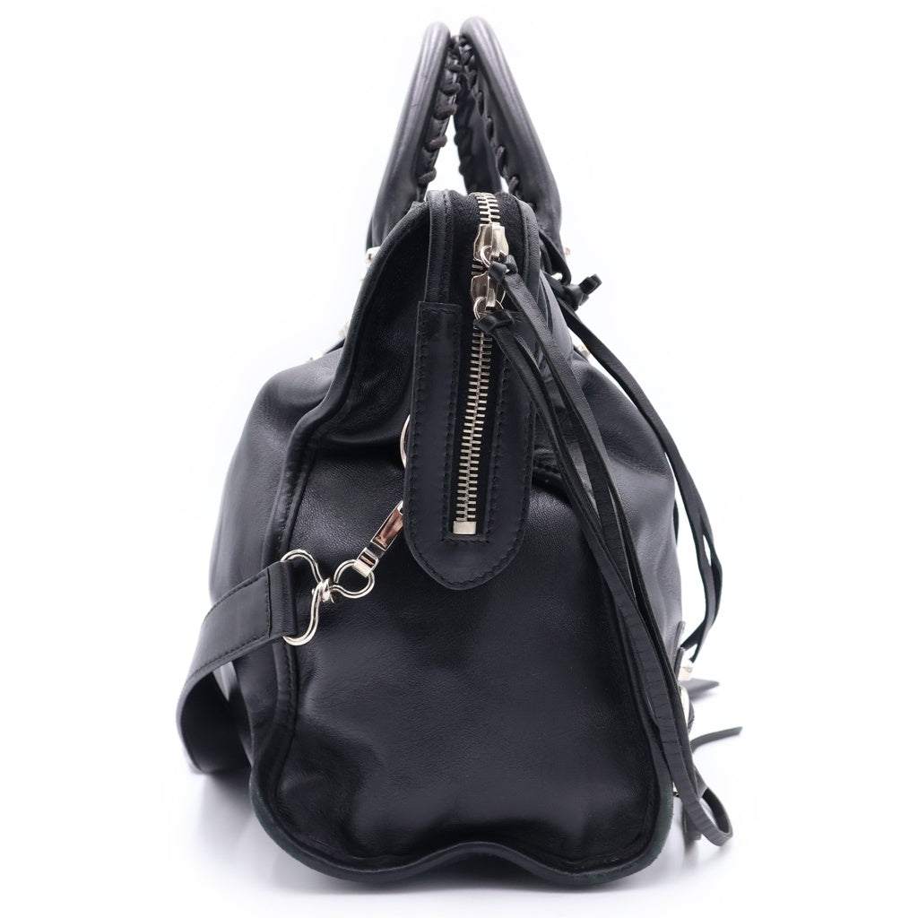 BALENCIAGA(バレンシアガ) 2WAY ザシティ ハンドバッグ フェイクレザー 115748 1000 J002123 ブラック レディース