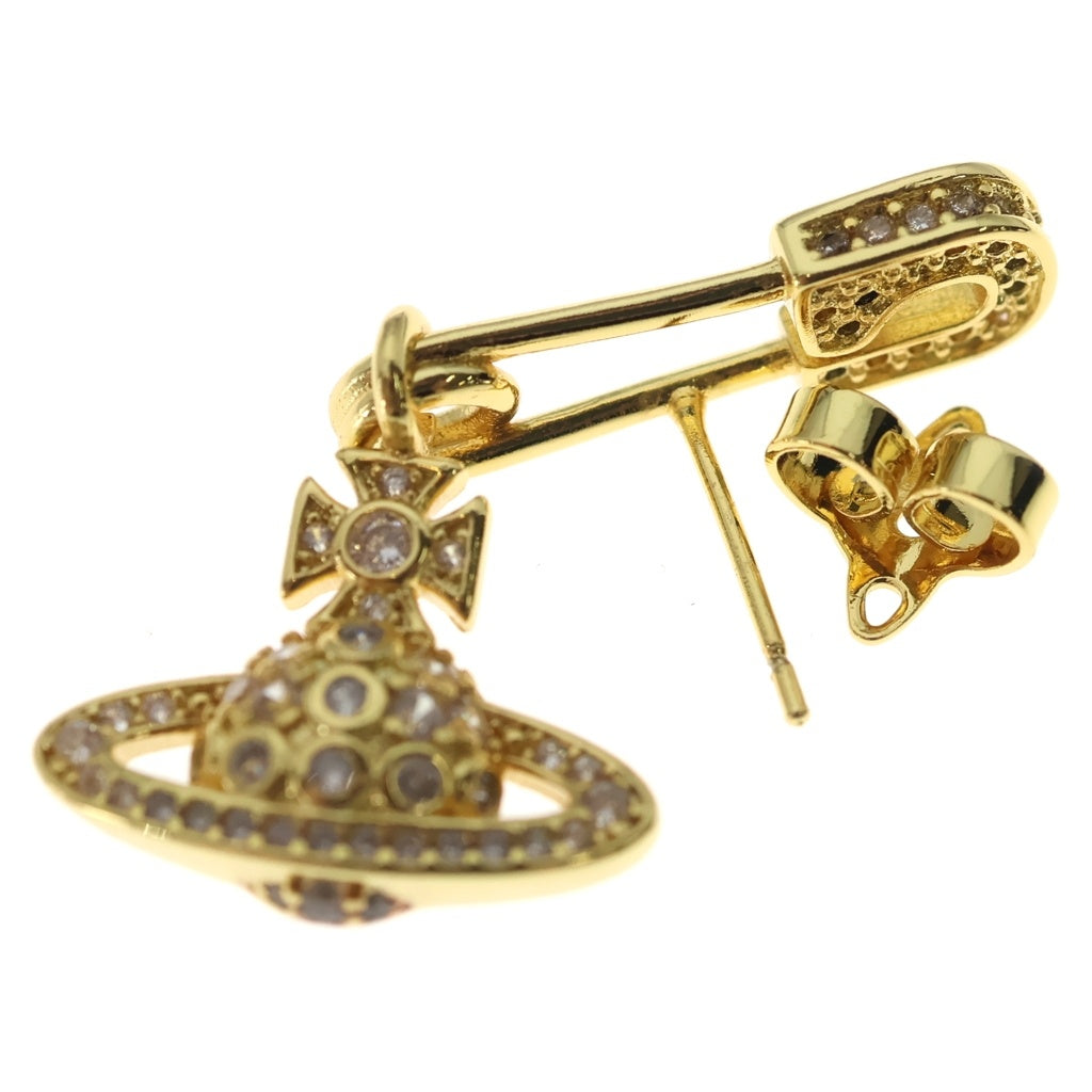 Vivienne Westwood(ヴィヴィアンウエストウッド) LUCRECE EARRINGS ルクルーゼ オーブ セーフティーピン ピアス ゴールド レディース