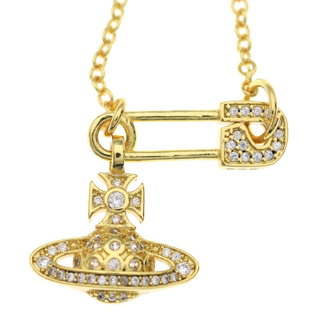Vivienne Westwood(ヴィヴィアンウエストウッド) LUCRECE BRACELET ルクルーゼ ブレスレット オーブ セーフティーピン ゴールド