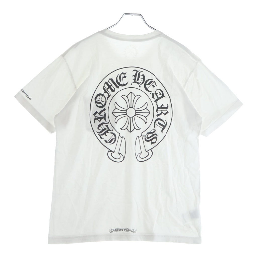 CHROME HEARTS(クロムハーツ) CH T-SHIRT LTD バックホースシュープリント 半袖Tシャツ ホワイト