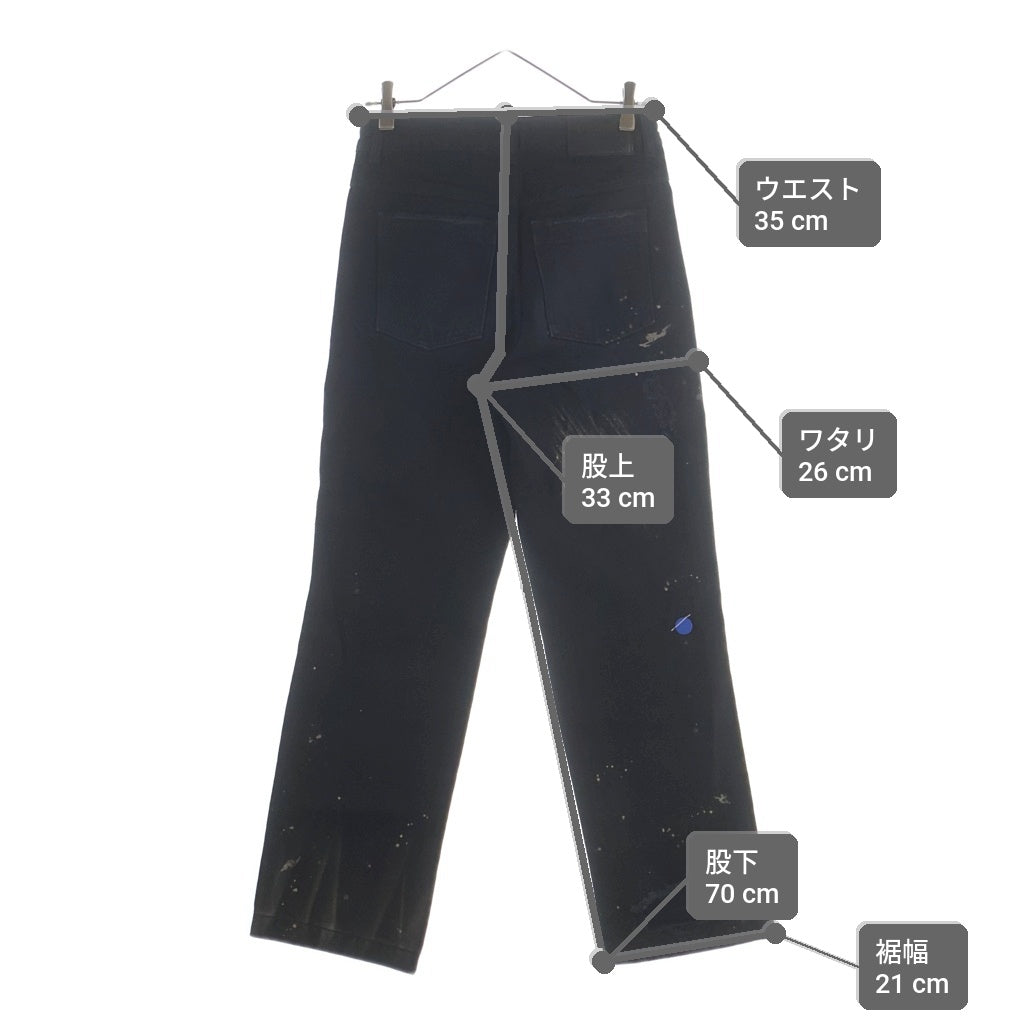 ADER ERROR(アーダーエラー) 22AW Cinder Denim シンダーデニム ペイント BLAFWJE04BK1 ブラック