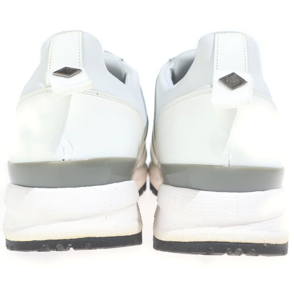 WH(ダブルエイチ) フレンチキャップ レザー×ネオプレン VIBRAMソール ローカットスニーカー ホワイト