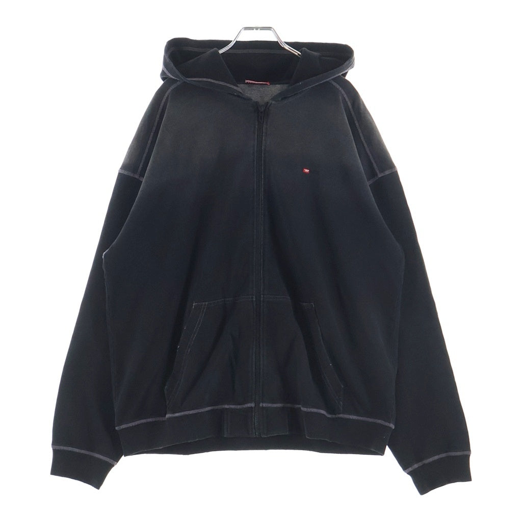 DIESEL(ディーゼル) 25AW S-BLAXTO-HOOD-ZIP ジップフーディ A199930PKAH ブラック