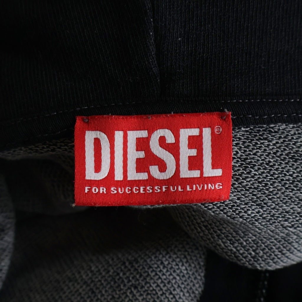 DIESEL(ディーゼル) 25AW S-BLAXTO-HOOD-ZIP ジップフーディ A199930PKAH ブラック