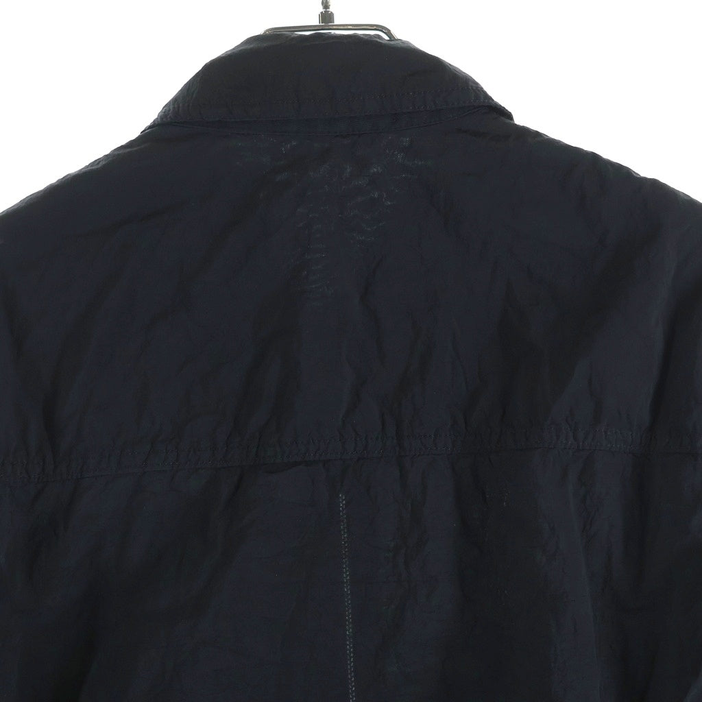 STONE ISLAND(ストーンアイランド) NYLON METAL IN ECONYL コンフォートフィット オーバーシャツ チェストポケット&2wayファスナーL1S151200038S0019 ブラック