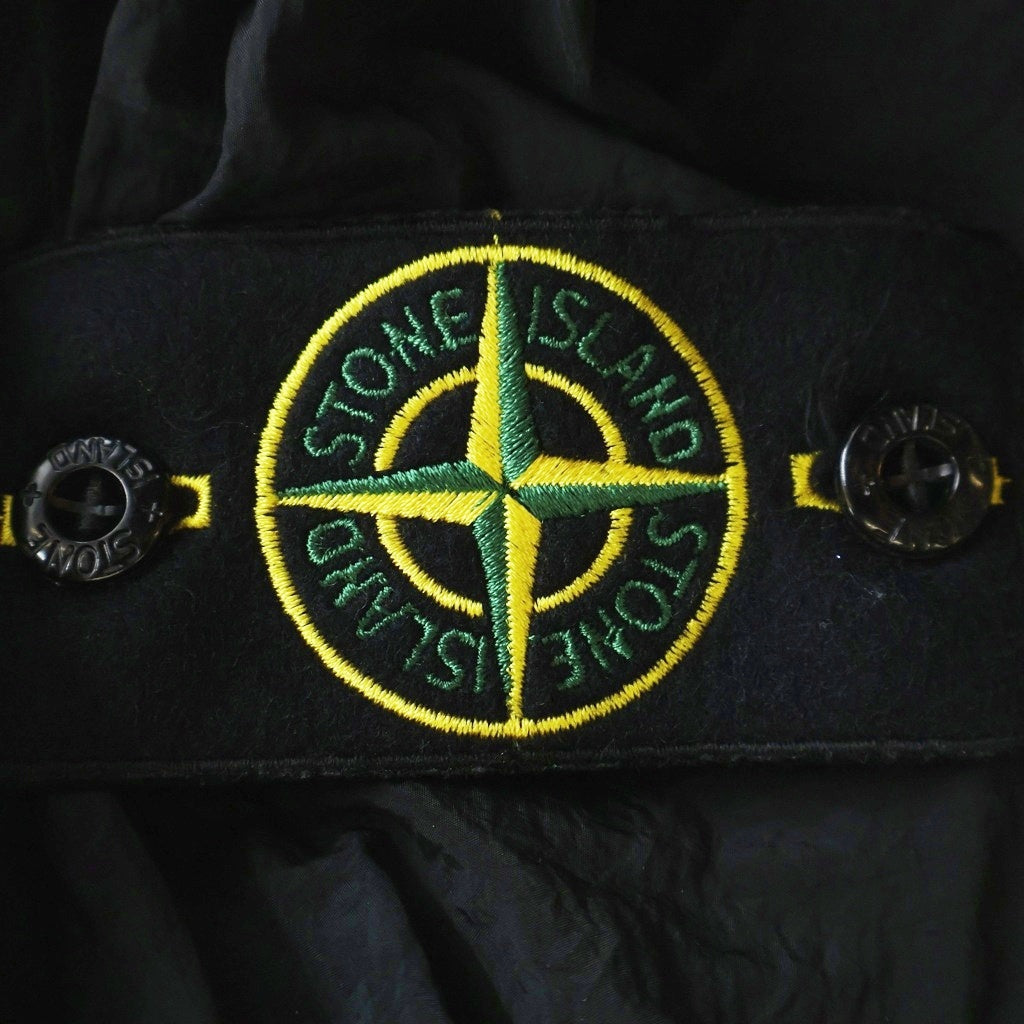 STONE ISLAND(ストーンアイランド) NYLON METAL IN ECONYL コンフォートフィット オーバーシャツ チェストポケット&2wayファスナーL1S151200038S0019 ブラック