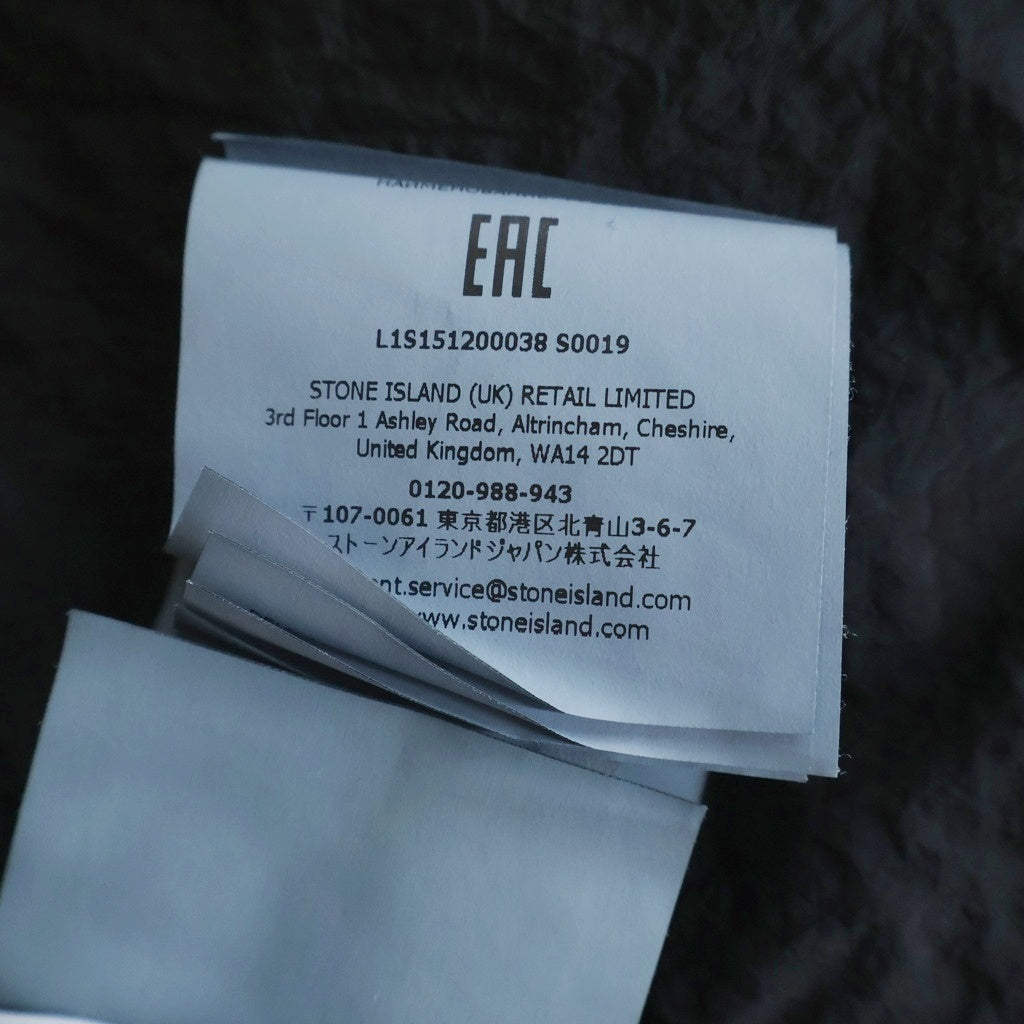 STONE ISLAND(ストーンアイランド) NYLON METAL IN ECONYL コンフォートフィット オーバーシャツ チェストポケット&2wayファスナーL1S151200038S0019 ブラック