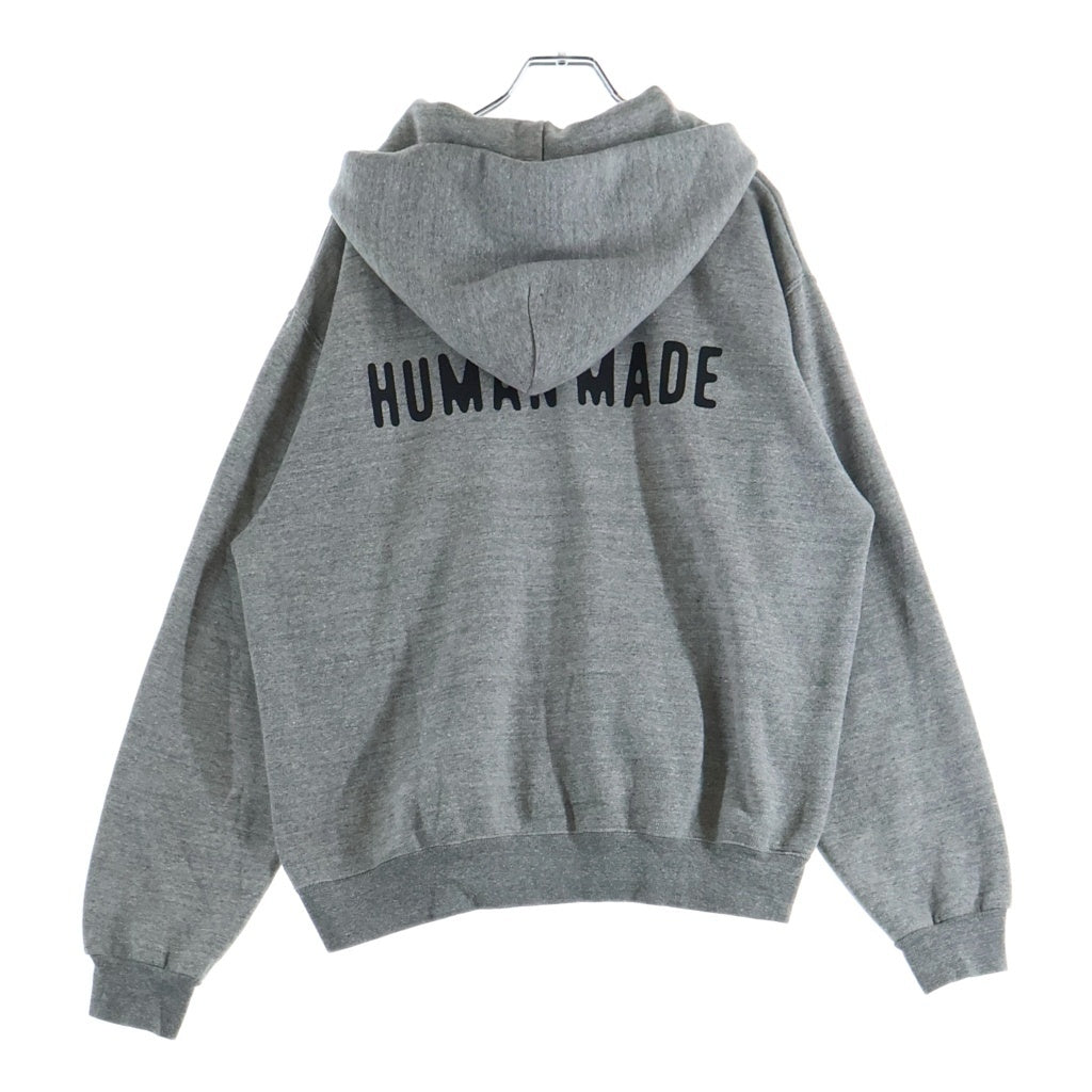 HUMAN MADE(ヒューマンメイド) CLASSIC ZIP-UP SWEAT HOODIE クラシックスウェット ジップフーディ HM30CS051 グレー