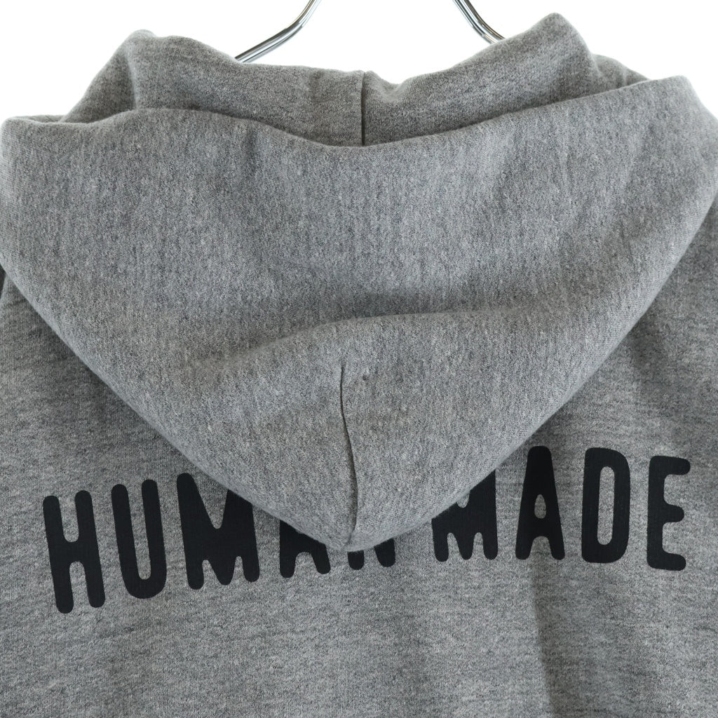 HUMAN MADE(ヒューマンメイド) CLASSIC ZIP-UP SWEAT HOODIE クラシックスウェット ジップフーディ HM30CS051 グレー