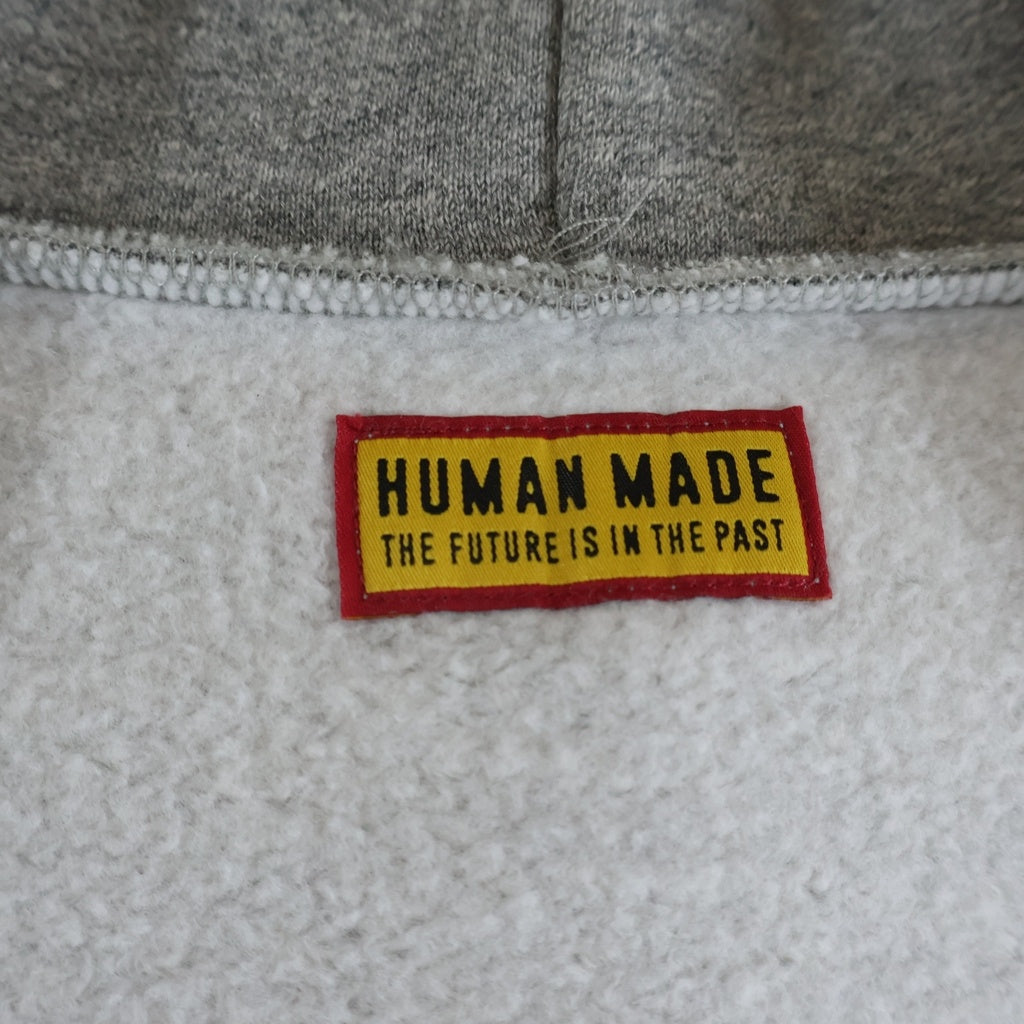 HUMAN MADE(ヒューマンメイド) CLASSIC ZIP-UP SWEAT HOODIE クラシックスウェット ジップフーディ HM30CS051 グレー
