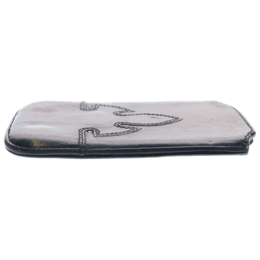 CHROME HEARTS(クロムハーツ) PHONE CASE フレアニー スクロールラベル フォンケース ブラック