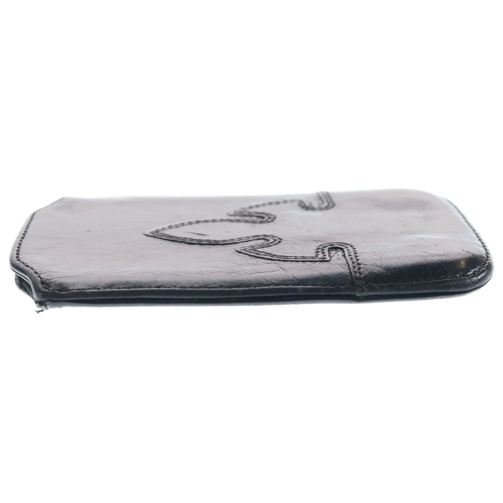 CHROME HEARTS(クロムハーツ) PHONE CASE フレアニー スクロールラベル フォンケース ブラック