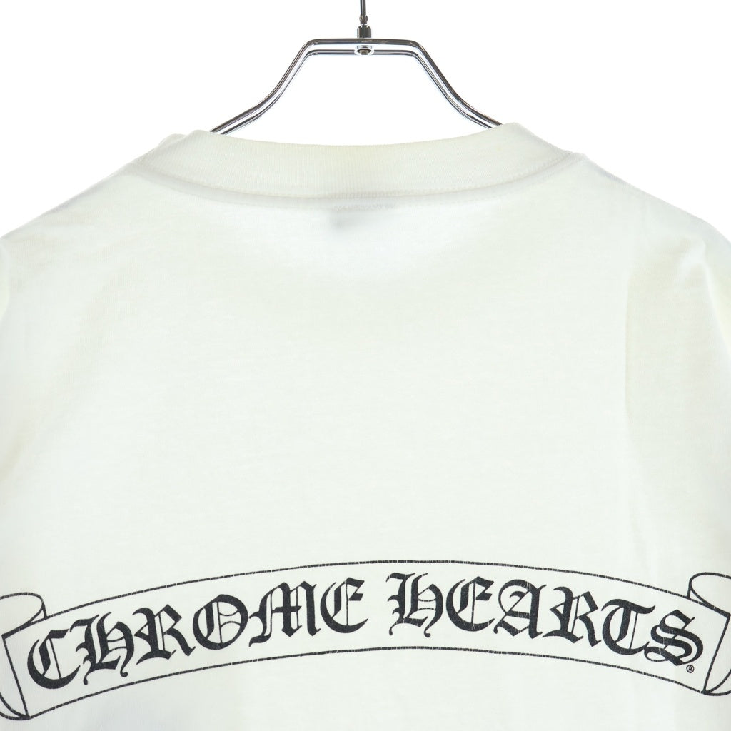 CHROME HEARTS(クロムハーツ) OLD CH T-SHIRT ネックロゴ ダガープリント 半袖Tシャツ