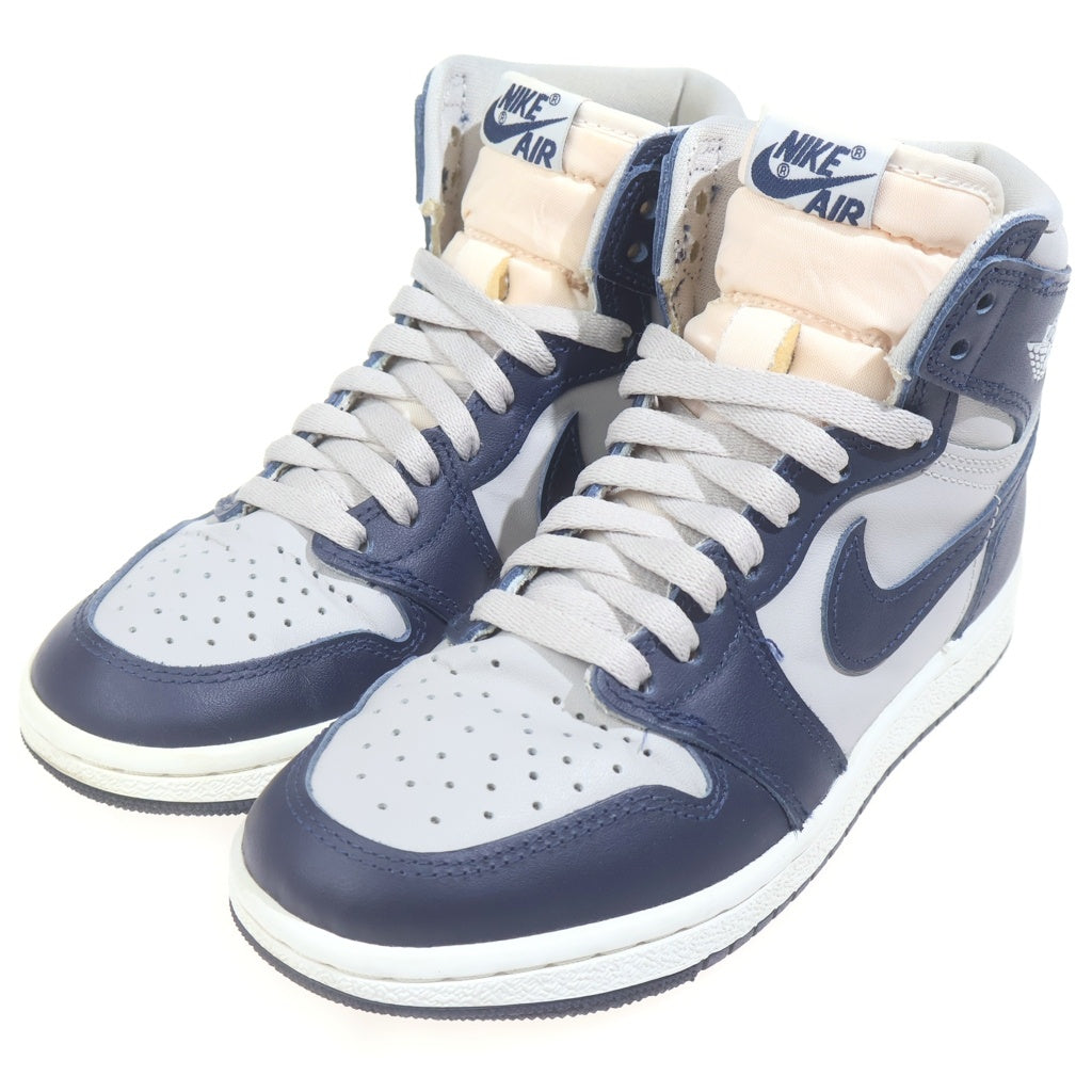 NIKE(ナイキ) AIR JORDAN 1 HIGH 85 GEORGETOWN BQ4422-400 エアジョーダン1 ジョージタウン ハイカットスニーカー US4/23.0cm ネイビー/グレー レディース