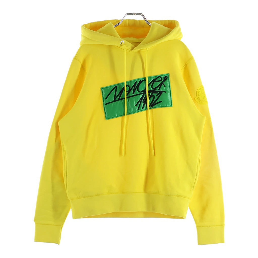 MONCLER(モンクレール) 22AW GENIUS 2 1952 HOODIE ロゴワッペン プルオーバーパーカー フーディ H20928G00012 イエロー