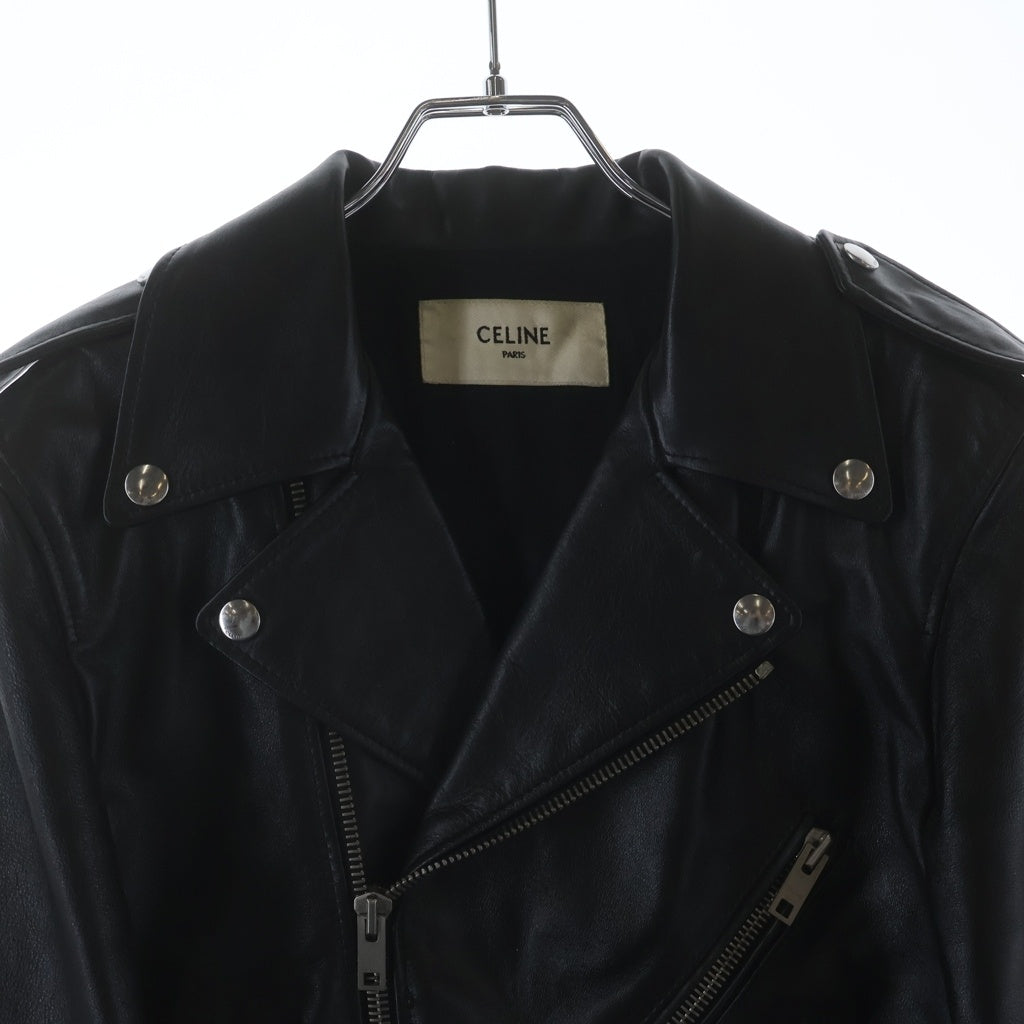 CELINE(セリーヌ) クラシック バイカージャケット カーフスキン 2E158599E ブラック