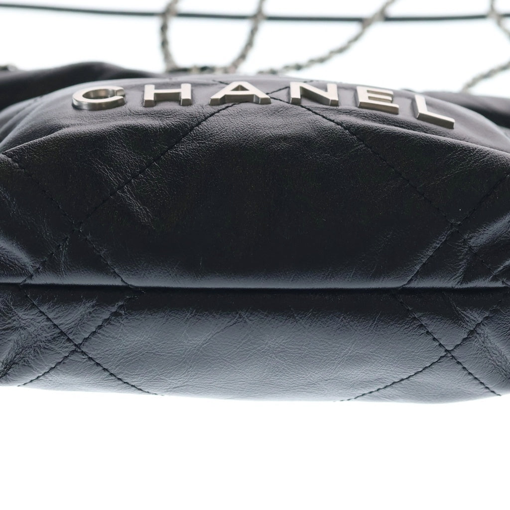 CHANEL(シャネル) 22 ミニ 2WAY チェーン カバン ショルダーバッグ レザー SV金具 AS3980 ブラック レディース