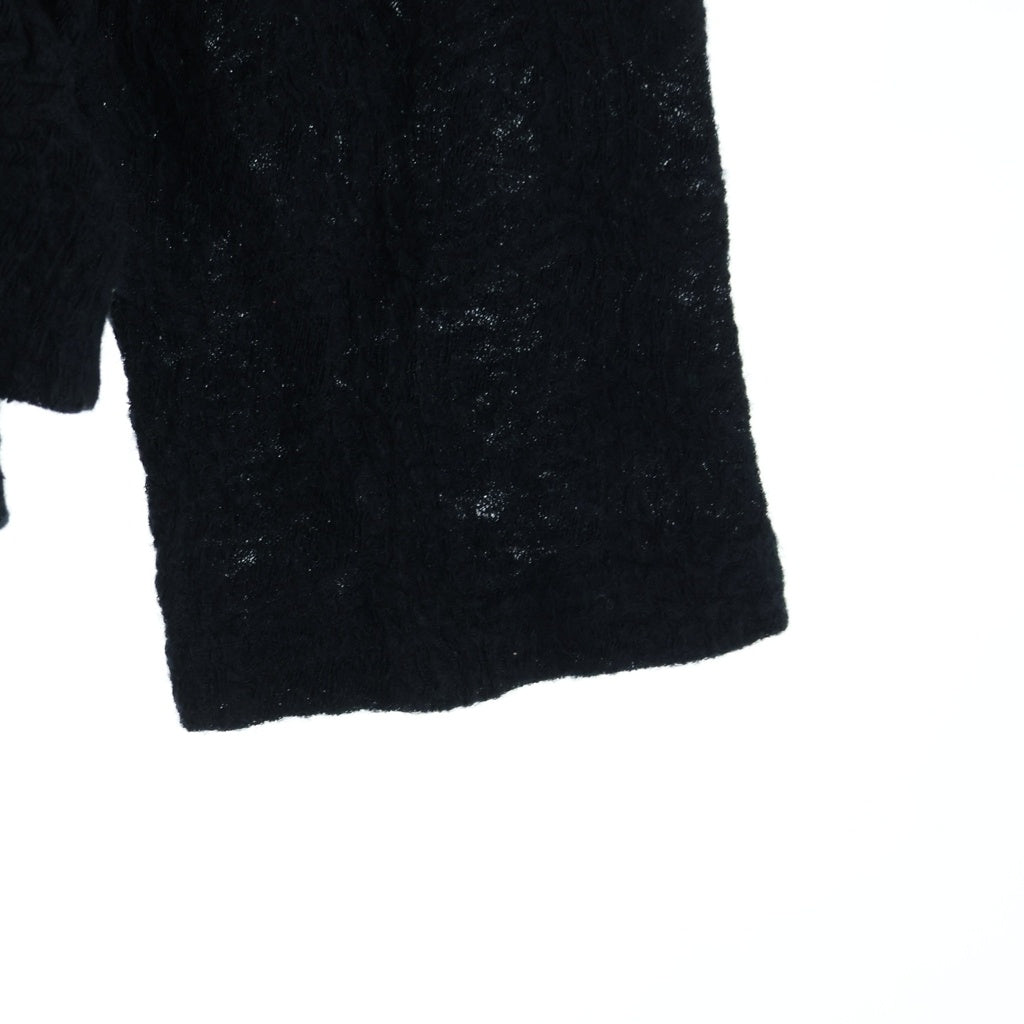 Yohji Yamamoto POUR HOMME(ヨウジヤマモト プールオム) ウール プルオーバー HD-T25-192 クルーネックニット ブラック