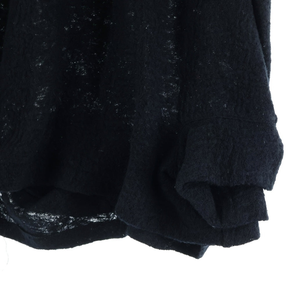 Yohji Yamamoto POUR HOMME(ヨウジヤマモト プールオム) ウール プルオーバー HD-T25-192 クルーネックニット ブラック