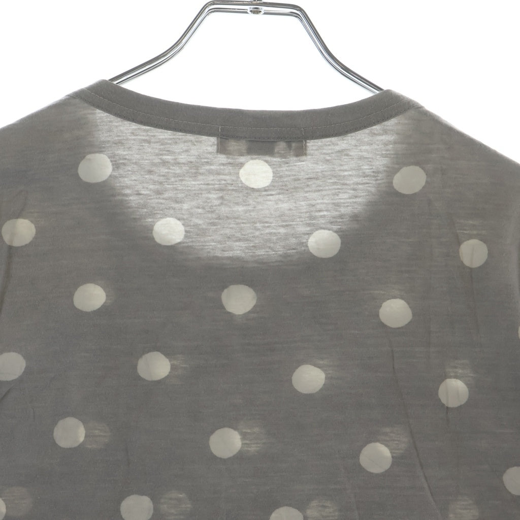 Yohji Yamamoto POUR HOMME(ヨウジヤマモト プールオム) 13SS ドット HX-T02-060 クルーネックTシャツ グレー