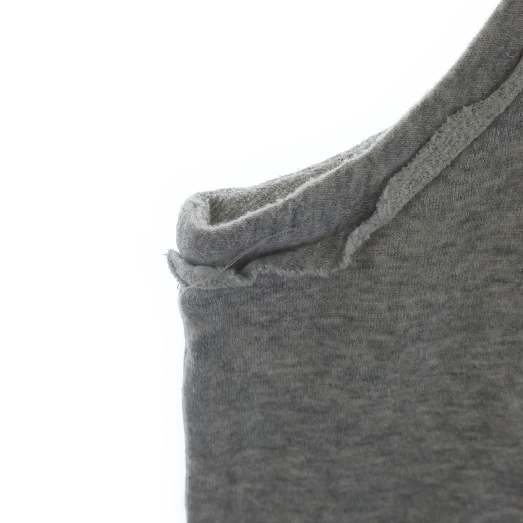REGULATION Yohji Yamamoto MEN(レギュレーションヨウジヤマモトメン) 19SS SLEEVELESS SWEATER WITH FLAP POCKET AND SLITS IN NECKLINE スウェット HZ-T56-087 タンクトップ グレー