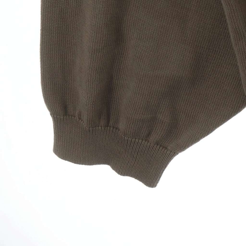 Graphpaper(グラフペーパー) 26SS Suvin High Gauge Knit Oversized L/S Shirt スビン ニットポロ ベージュ