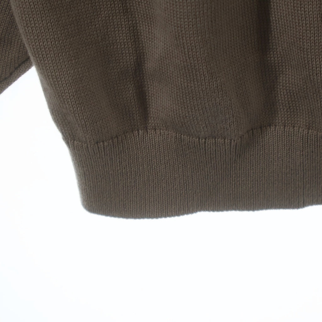 Graphpaper(グラフペーパー) 26SS Suvin High Gauge Knit Oversized L/S Shirt スビン ニットポロ ベージュ