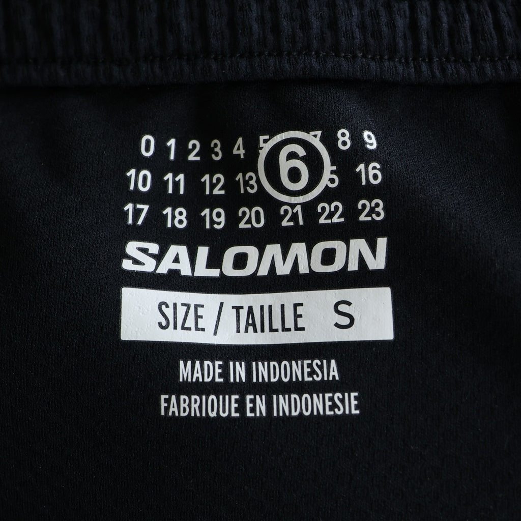 MM6 Maison Margiela(エムエムシックスメゾンマルジェラ) 25AW ×SALOMON サロモン メッシュ SH0KA0058 ワイドパンツ ブラック