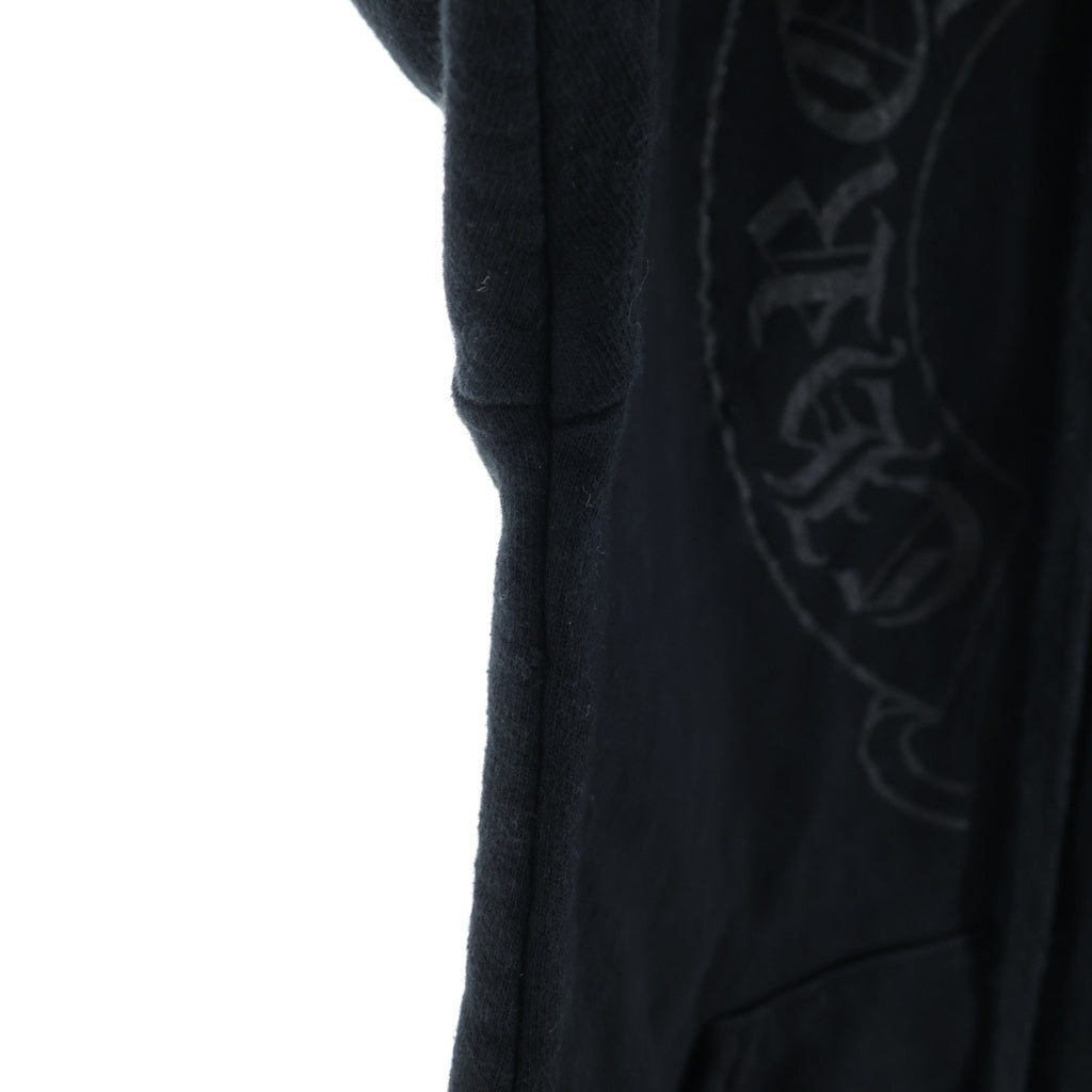 CHROME HEARTS(クロムハーツ) MATTY BOY チョンパーシルバートゥース 袖フローラル ホースシュー プルオーバーパーカー ブラック レディース