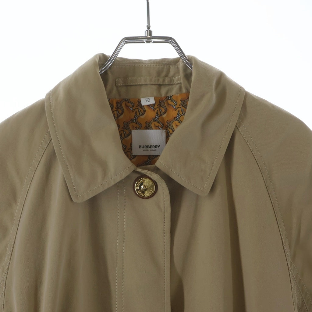 BURBERRY(バーバリー) トレンチコート 金ボタン 総柄ライニング トレンチコート ベージュ レディース