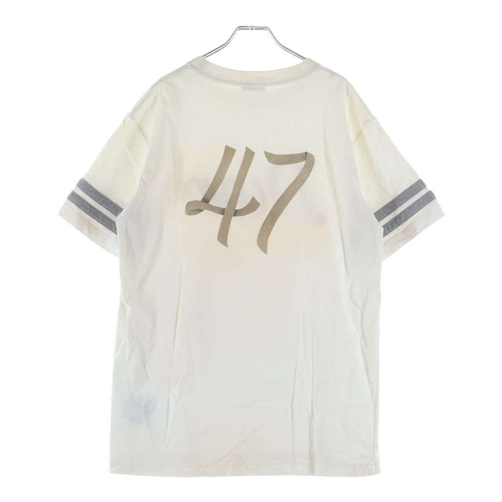 DIOR(ディオール) フロントロゴ刺繍 クルーネック半袖Tシャツ 293J659A0554 ホワイト