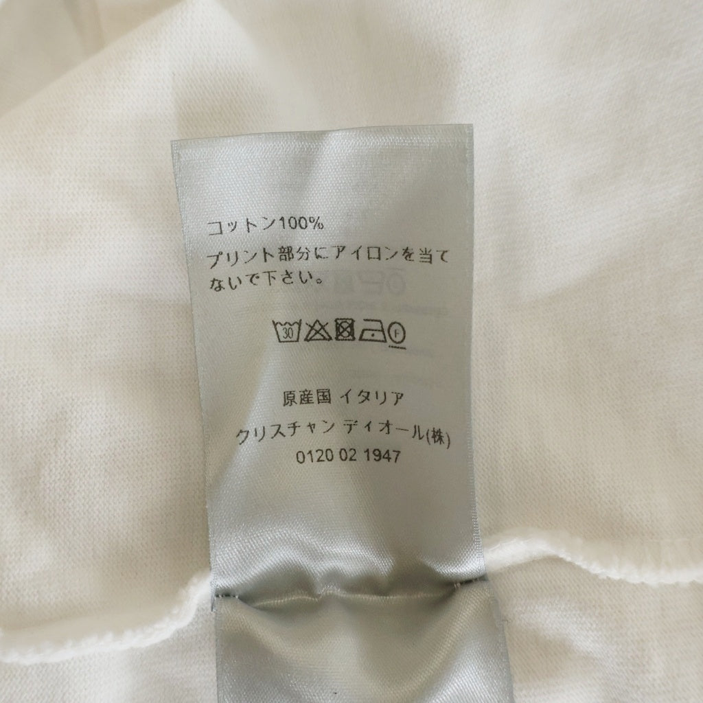 DIOR(ディオール) フロントロゴ刺繍 クルーネック半袖Tシャツ 293J659A0554 ホワイト