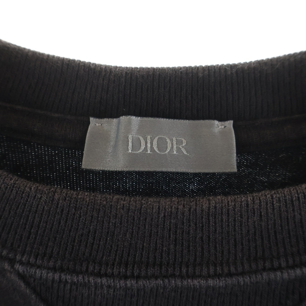 DIOR(ディオール) 20AW JUDY BLAME フロント刺繍ロゴ エンブロイダリー クルーネック半袖Tシャツ ブラック 043J625B0554