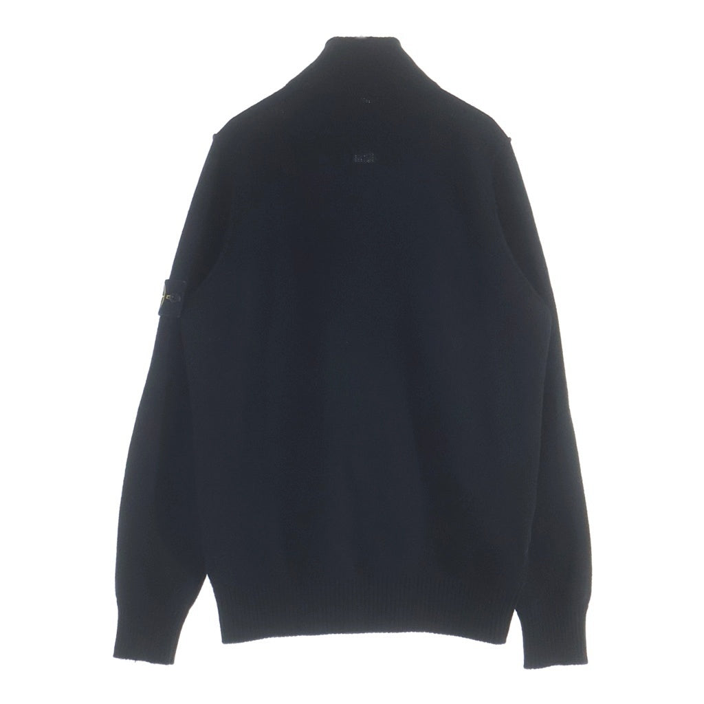 STONE ISLAND(ストーンアイランド) LAMBSWOOL cardigan ラムウール ニットカーディガン 8115547A3 ブラック