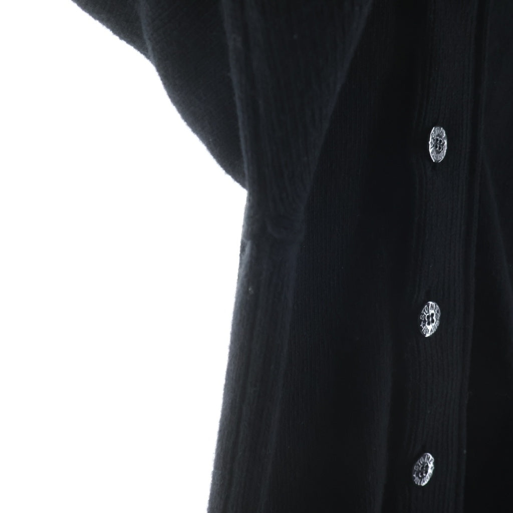STONE ISLAND(ストーンアイランド) LAMBSWOOL cardigan ラムウール ニットカーディガン 8115547A3 ブラック