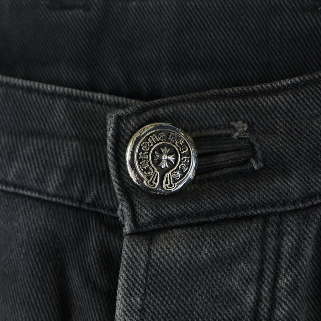 CHROME HEARTS(クロムハーツ) OLD FLEURKNEE DNM PANTS オールド フレアニー デニムパンツ ブラック