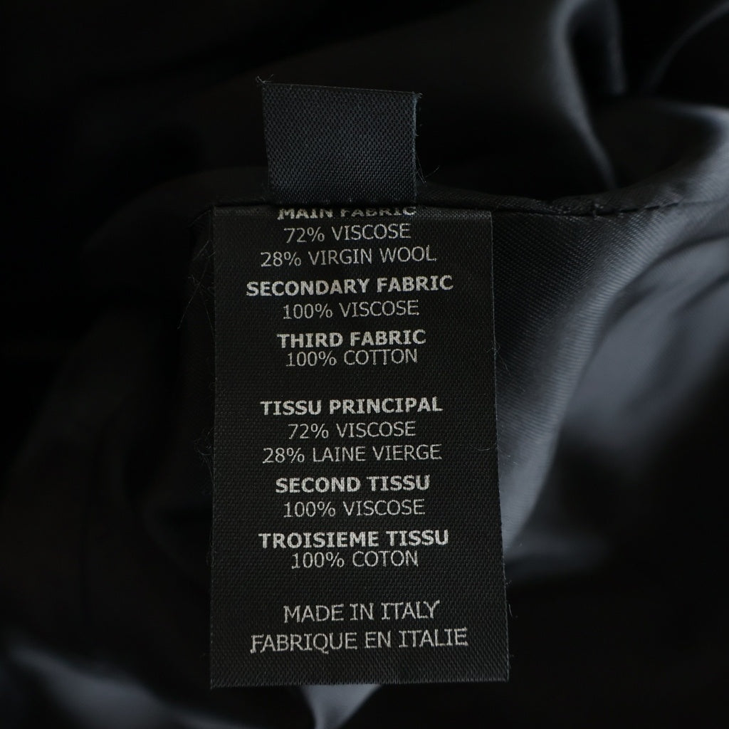 VETEMENTS(ヴェトモン) 20SS GOTHIC LOGO EMBROIDERED JACKET SS20JA143 ゴシック アームロゴ テーラード ジャケット ブラック