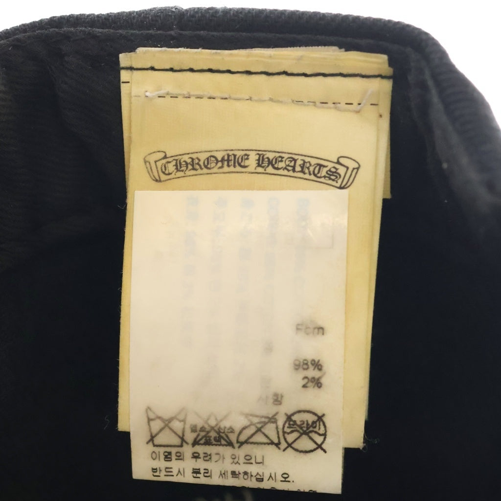 CHROME HEARTS(クロムハーツ) RS3 BASEBALL CAP クロスボール ベースボールキャップ ブラック