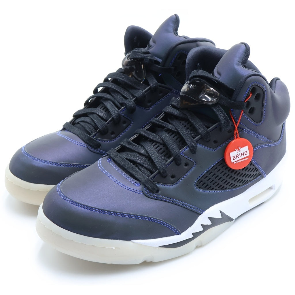 NIKE(ナイキ) WMNS Air Jordan 5 Oil Grey CD2722-001 ハイカットスニーカー 27cm/US10 ブルー
