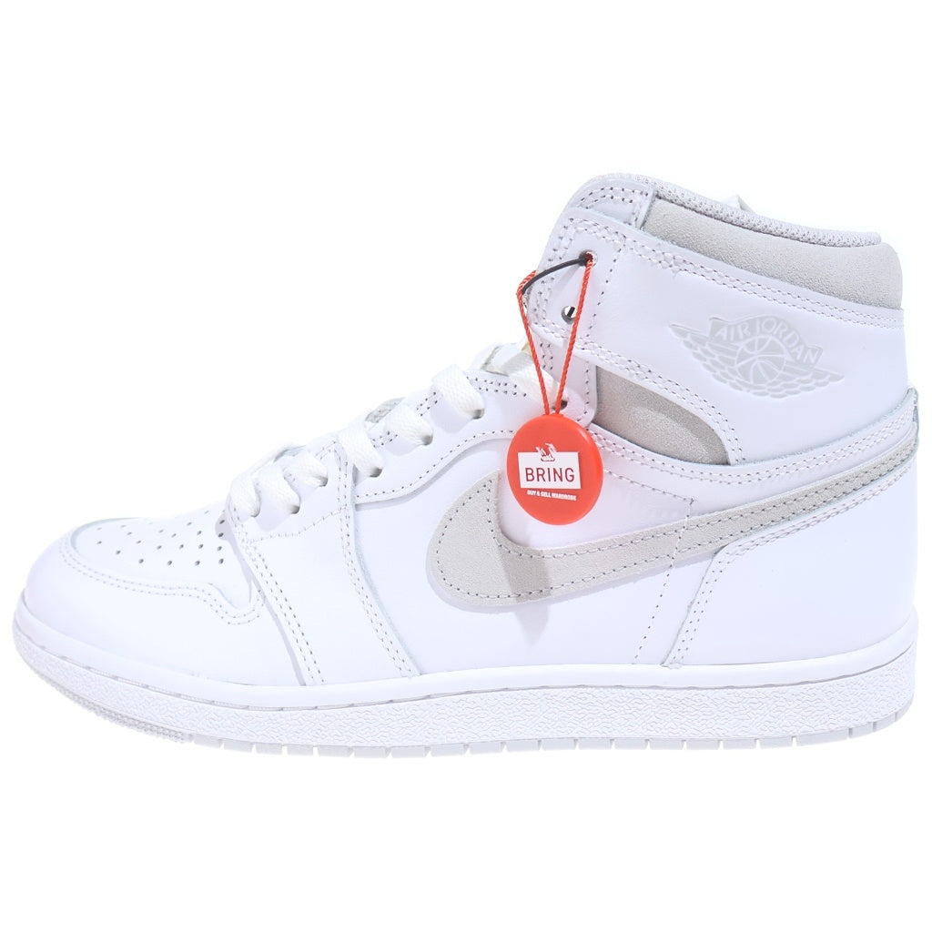 NIKE(ナイキ) AIR JORDAN 1 HIGH 85 NEUTRAL GREY BQ4422-100 エアジョーダン1 85 ニュートラルグレー ハイカットスニーカー ホワイト US9/27cm