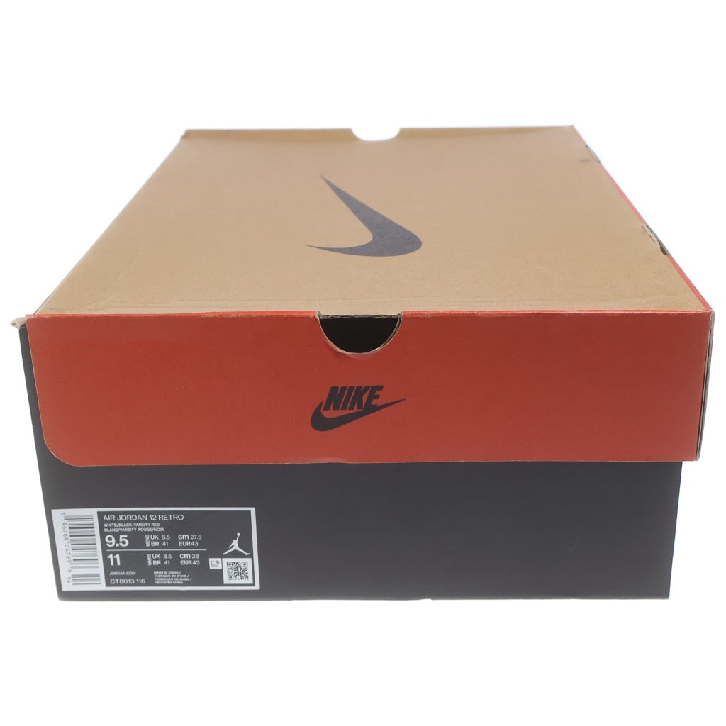 NIKE(ナイキ) AIR JORDAN12 RETRO CT8013-116 エアジョーダン12 チェリー ローカットスニーカー レッド US9.5/27.5cm