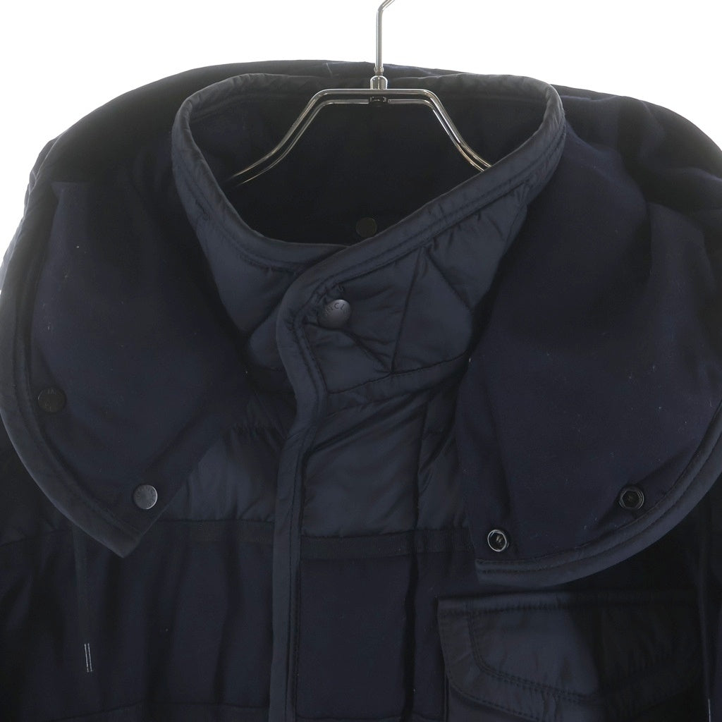 MONCLER(モンクレール) RYAN ライアン 切替フードダウンジャケット E20914139285 53227 ネイビー