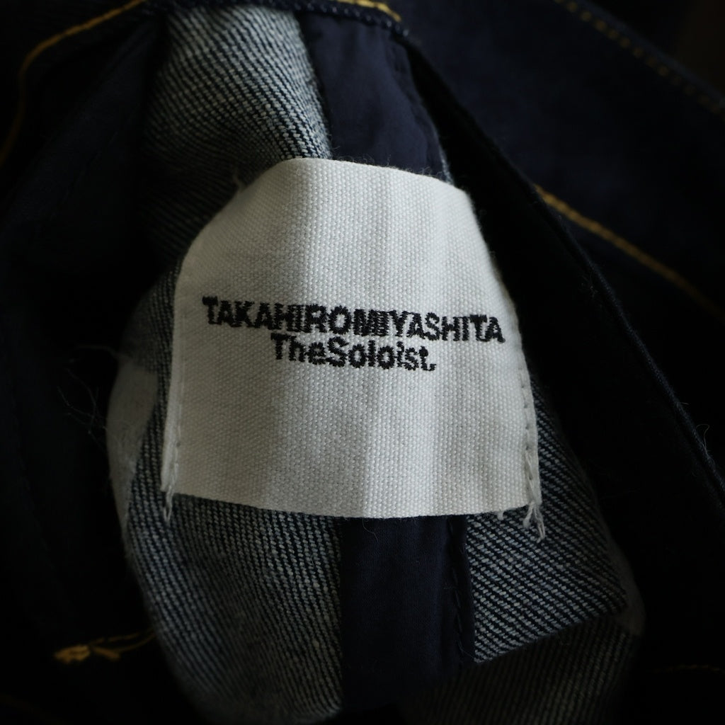 TAKAHIROMIYASHITA The SoloIst.(タカヒロミヤシタザソロイスト) 18SS プリマロフト カットオフ デニムパンツ 0003bSS18 ネイビー