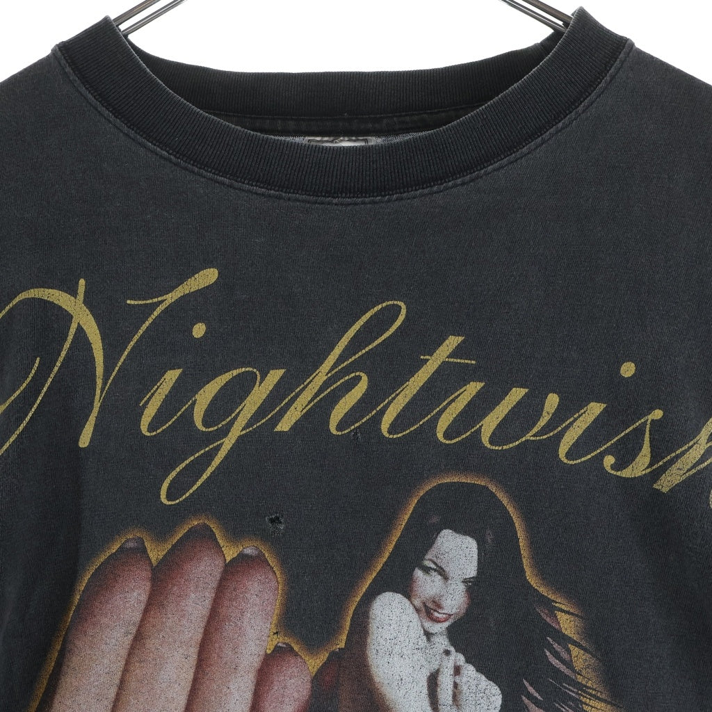 VINTAGE(ヴィンテージ) 00s Nightwish She Is My Sin ナイトウィッシュ ユーロ ロングスリーブカットソー ブラック