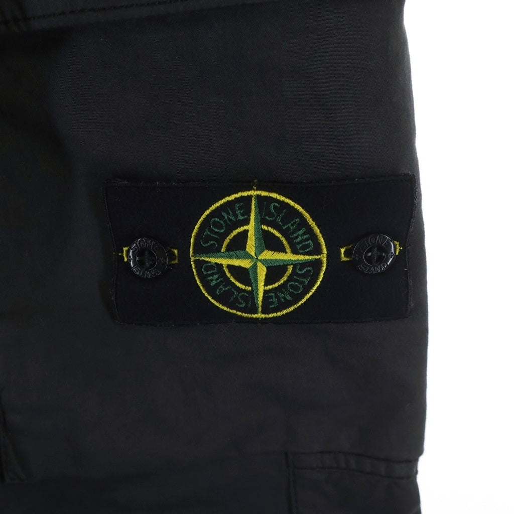 STONE ISLAND(ストーンアイランド) Cotton Cargo Pants コットン カーゴ パンツ ブラック K2S153100033S0014