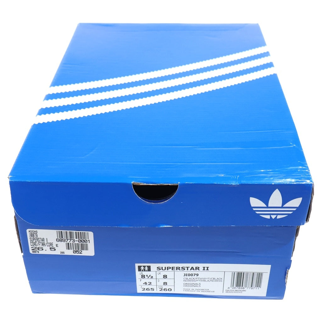 adidas(アディダス) Superstar 2 JI0079 スーパースター ローカットスニーカー ブラック