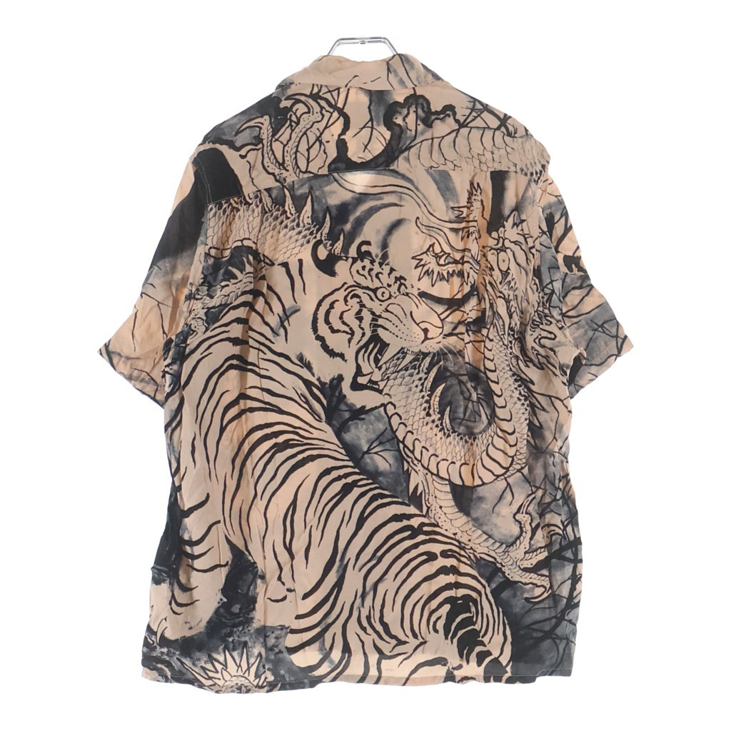 WACKO MARIA(ワコマリア) 22SS × TIM LEHI ティムリーハイ HAWAIIAN SHIRT S/S 開襟 半袖ハワイアンシャツ サーモンピンク