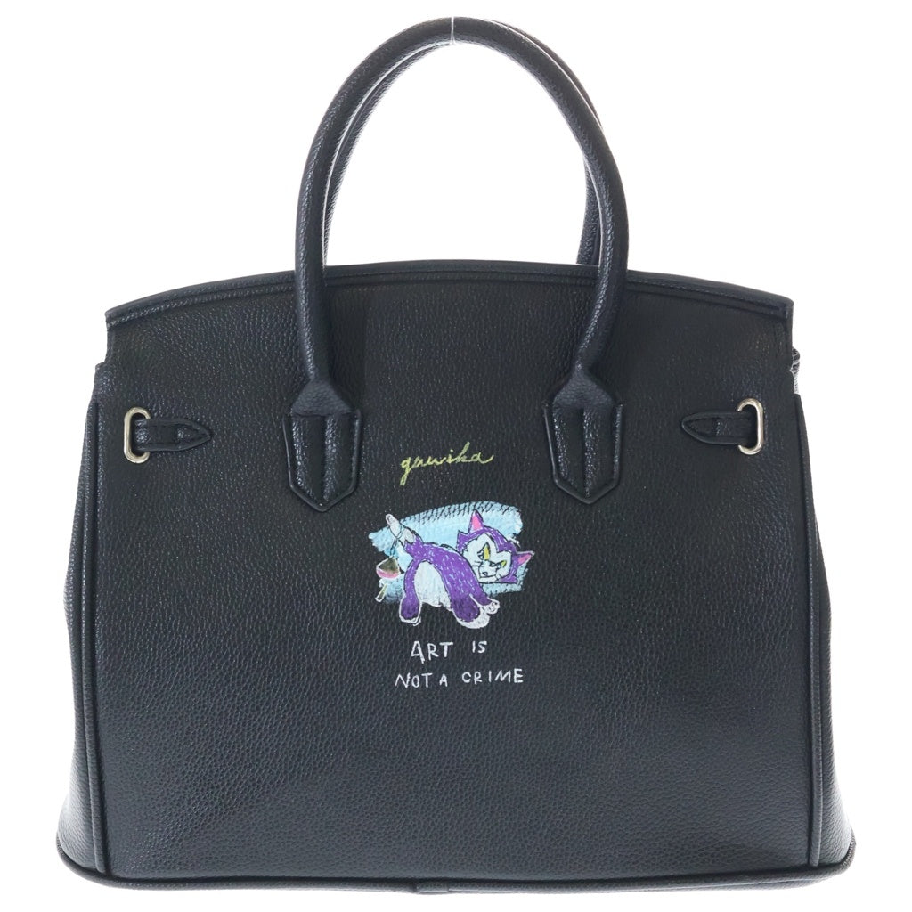 GUERNIKA(ゲルニカ) Anarchy Bag paint アナーキーバック ペイントバーキンタイプ ブラック