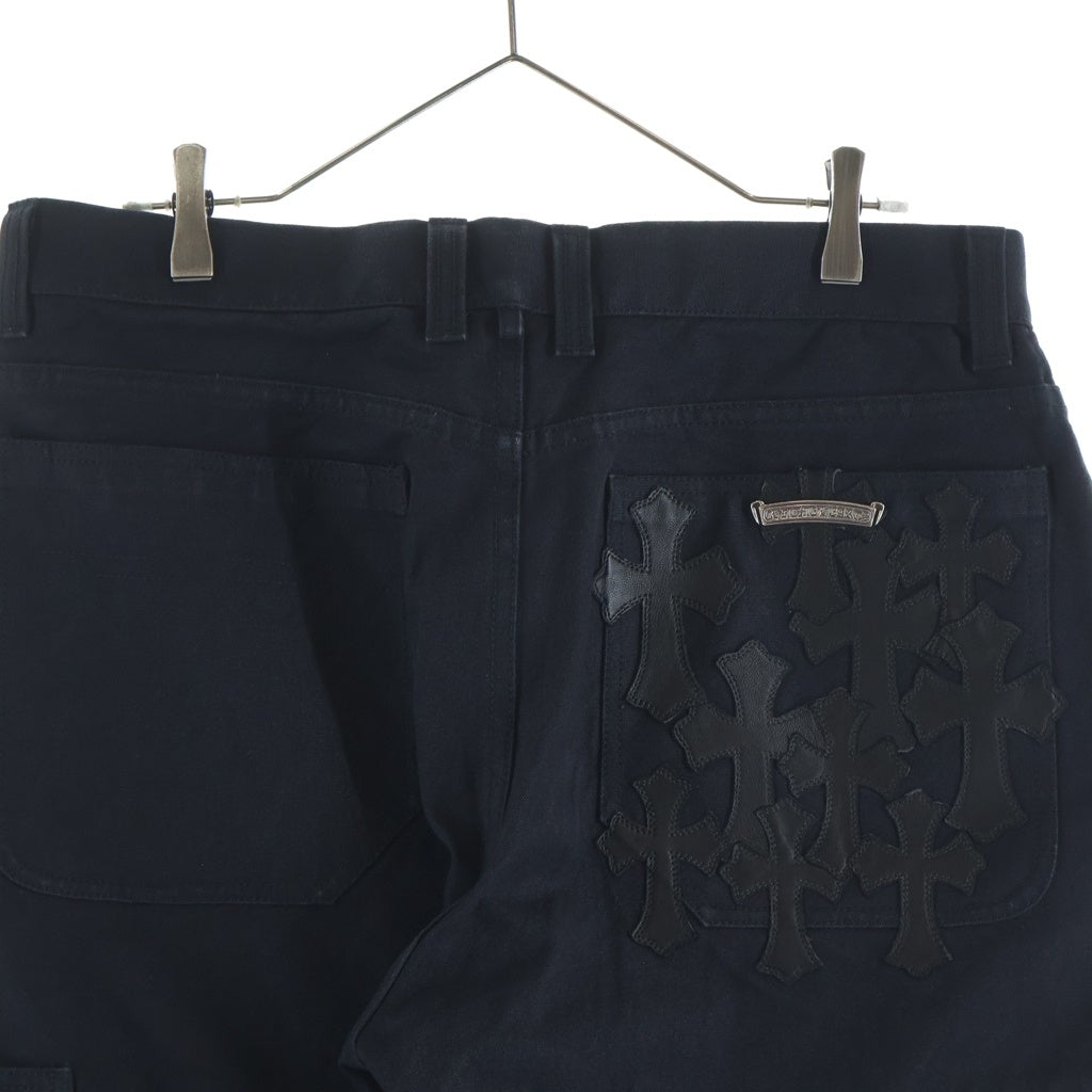 CHROME HEARTS(クロムハーツ) CARPENTER カーペンター バックポケットセメタリーパッチロングパンツ ブラック
